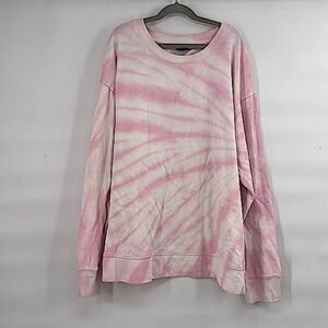 Splendid pink tie dye sweatshirt size XL